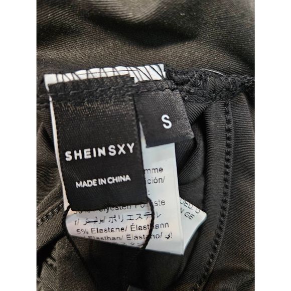 SHEIN NEW TAGS Black Bodycon Halter Dress Size Small - Picture 8 of 9